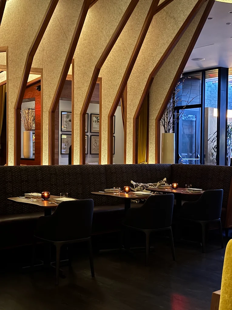 Banquette seating at Darling